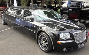 Black Stretched Chrysler limousine available from the Bega Valley to Sydney